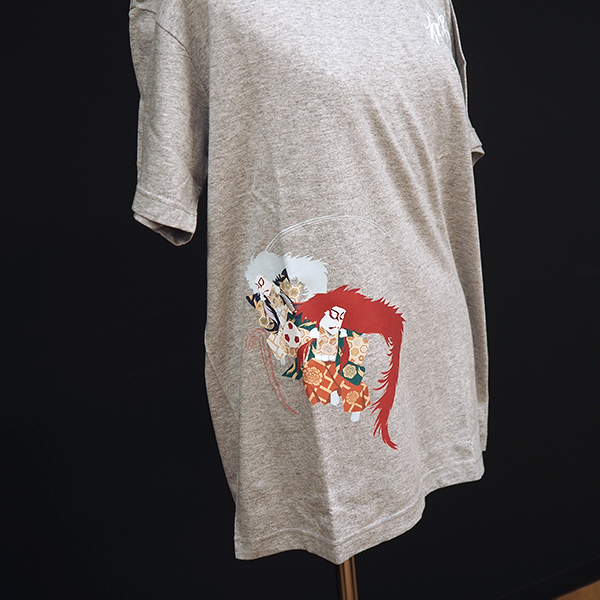 Kabuki Nesnoo コラボｔシャツ 連獅子ジャンプ ヘザーグレー S ファッション松竹歌舞伎屋本舗 歌舞伎関連グッズの公式通販サイト