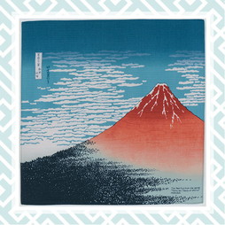 シャンタンチーフ　新・赤富士