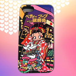 Betty Boop with 歌舞伎　ICカード封入型スマホカバー（for iPhone7/8）